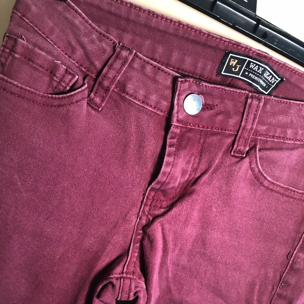 Maroon Skinny Jeans (lightly worn)